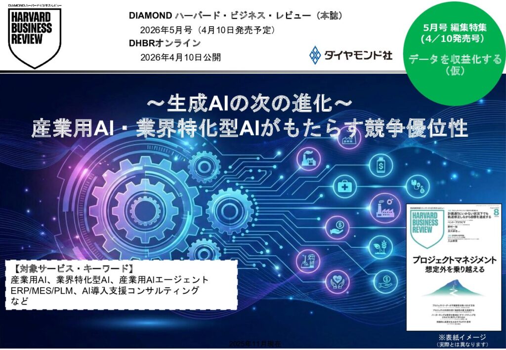 産業用AI・業界特化型AIがもたらす競争優位性