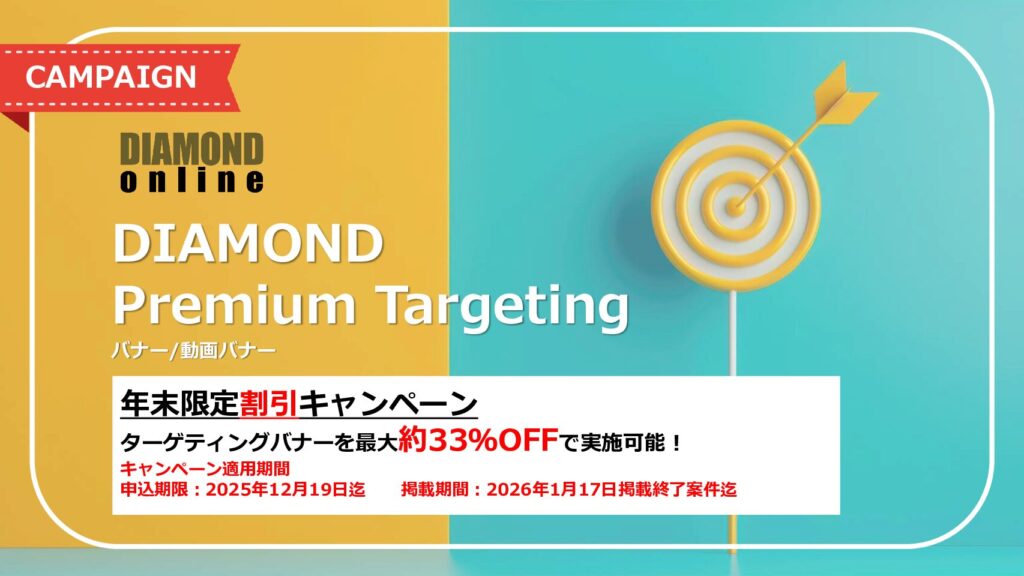 年末限定割引キャンペーン Premium Targetingバナー