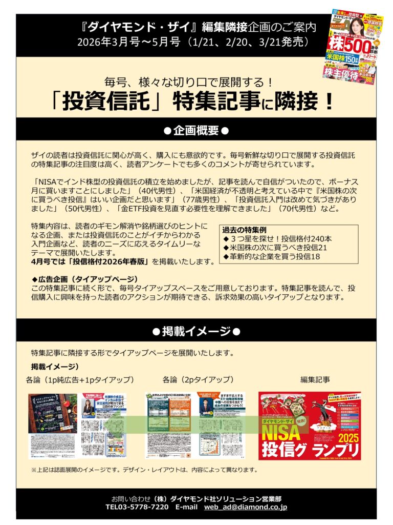 【編集隣接】投資信託特集